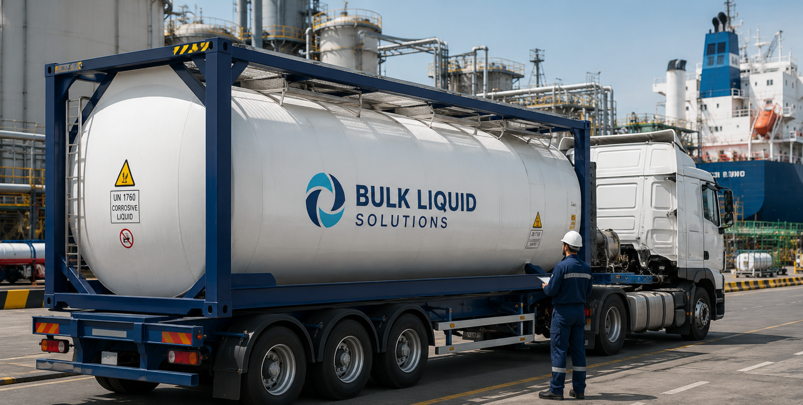Bulk chemical tanker transport