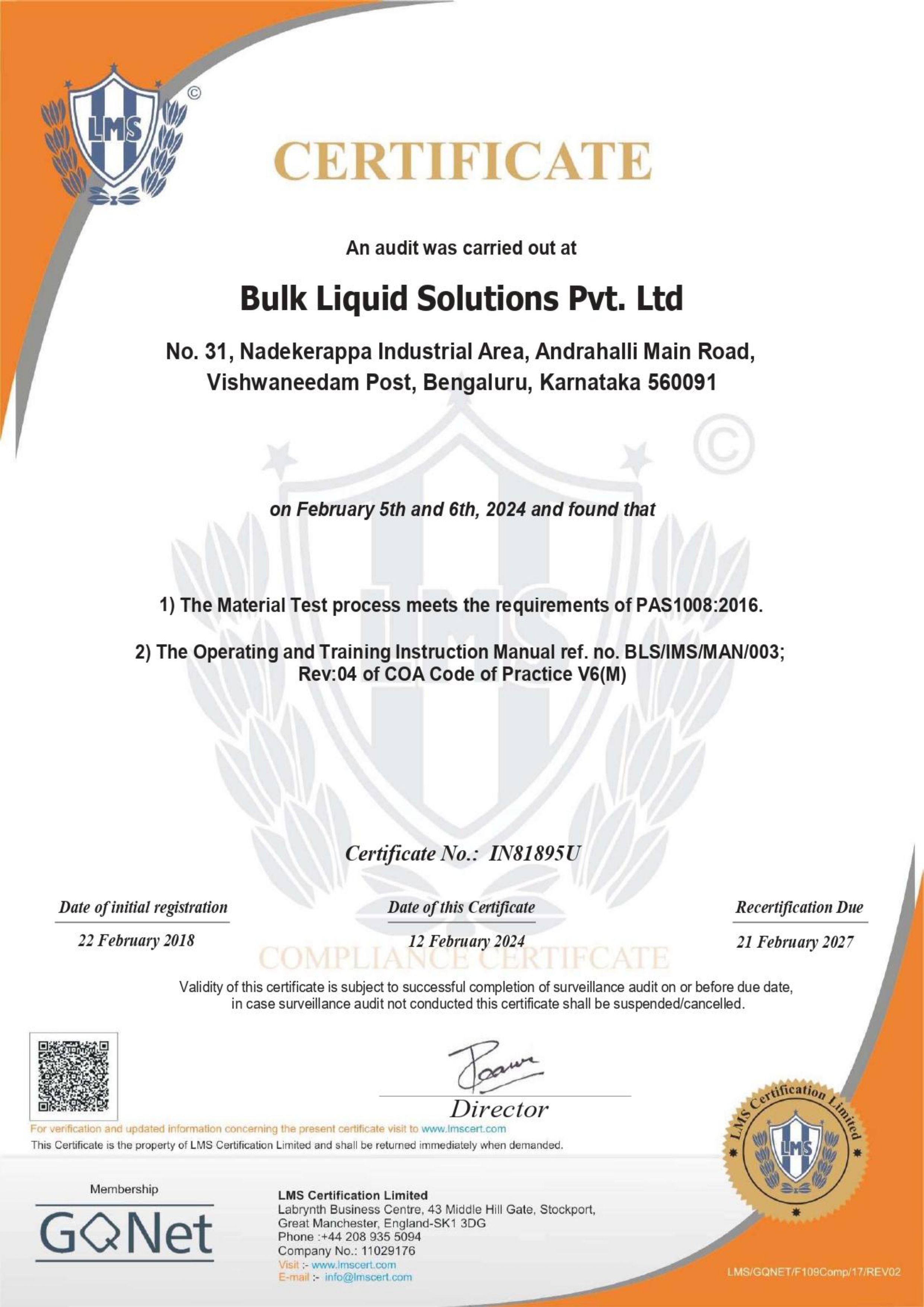 Certification 7