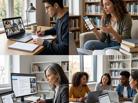 EdTech AI website with adaptive learning